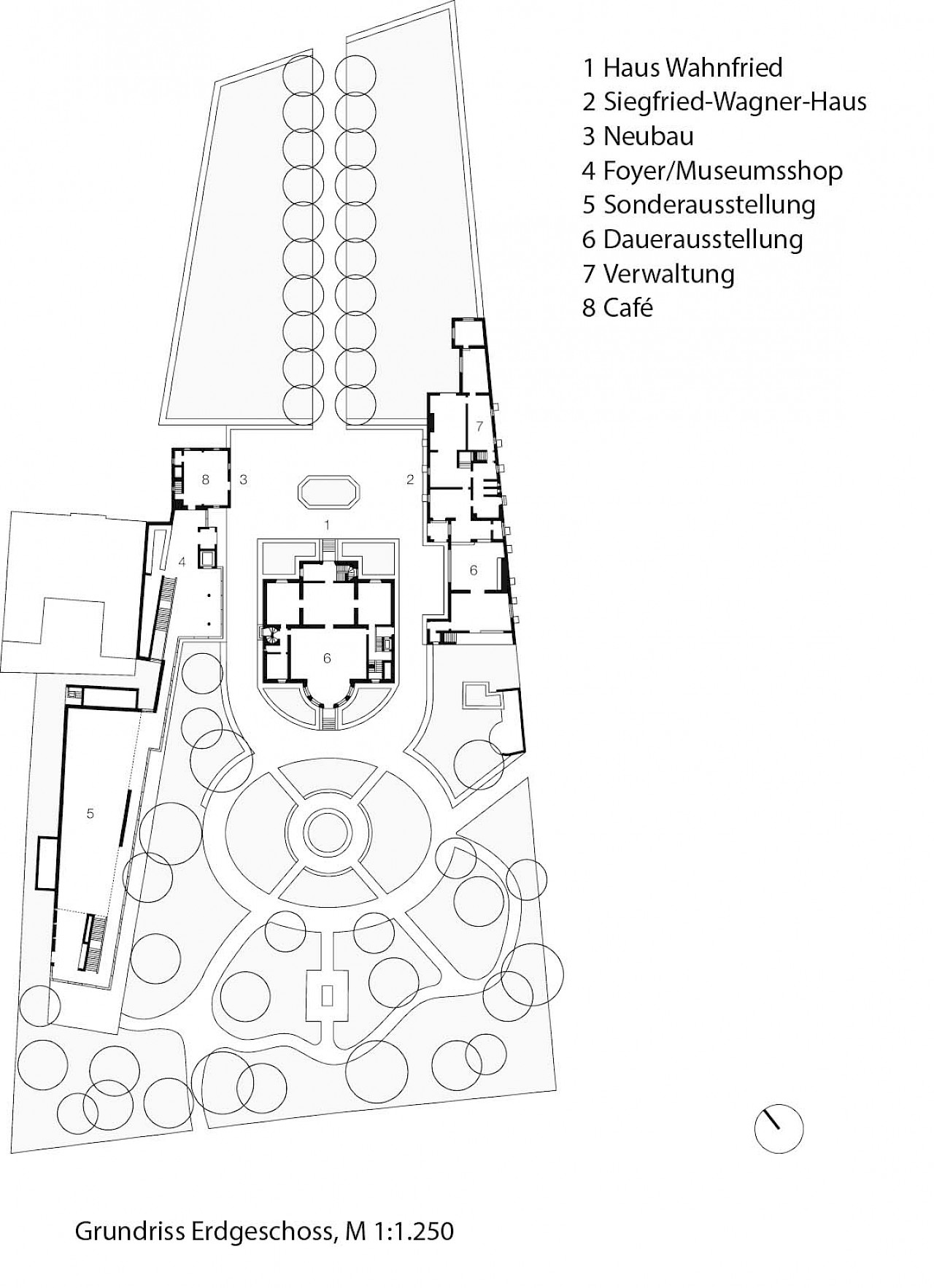 Richard Wagner Museum Bayreuth Staab Architekten Sanierung Erweiterungsbau Grundriss Lageplan