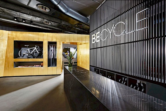 Becycle Boutique-Fitnessstudio Berlin götz+bilchev Architekten Lien Tran Interior Design DRAA Foto Waldemar Salesski